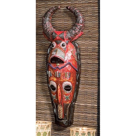 Masks Of The Congo Wall Sculptures: Cape Buffalo